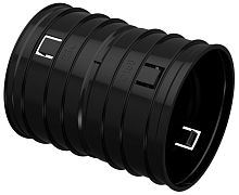 Муфта соединительная для двустенных труб IEK Д=160 черный фото Муфта соединительная для двустенных труб IEK Д=160 черный картинка